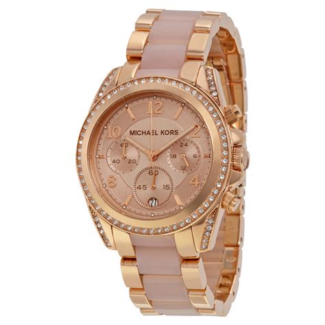 michael kors ladies blair rose gold plated chronograph watch mk5943|Michael Kors Ladies Blair Watch MK5943.